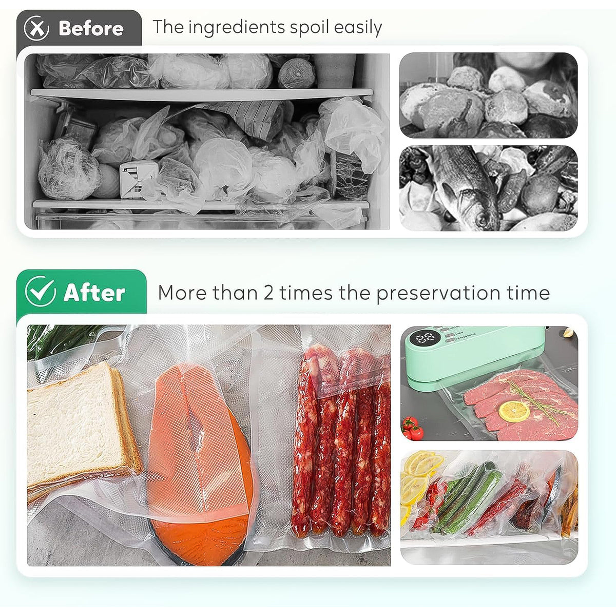 Rechargeable Electric Vacuum Sealer Machine