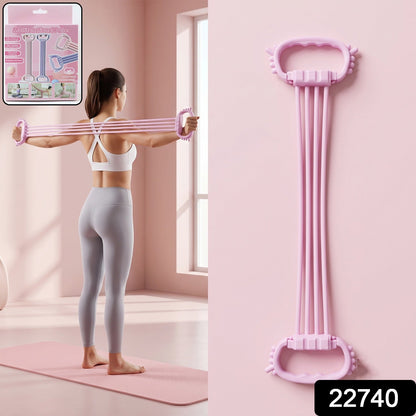 3 tube chest expander for strengthening arms, chest and shoulders