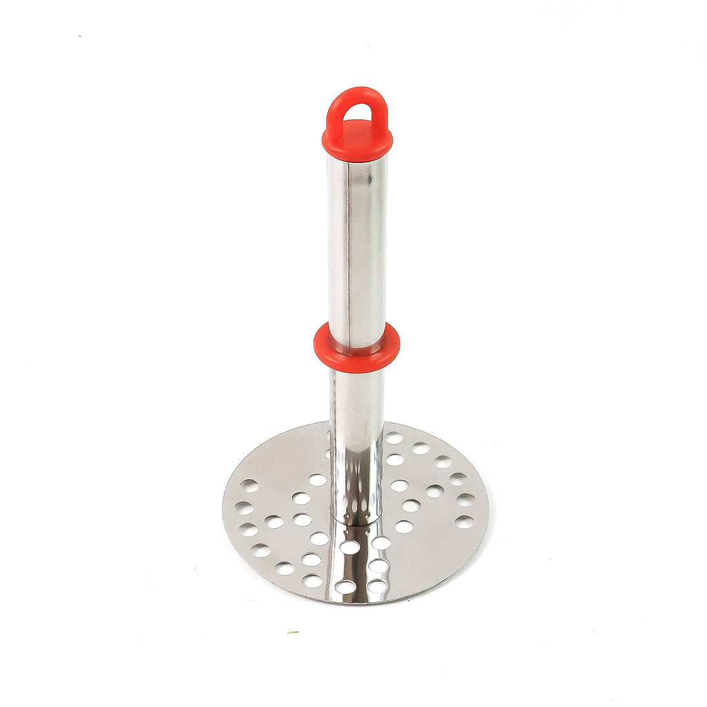Stainless Steel Potato Masher With Ergonomic Handle (17cm  1 Pc)