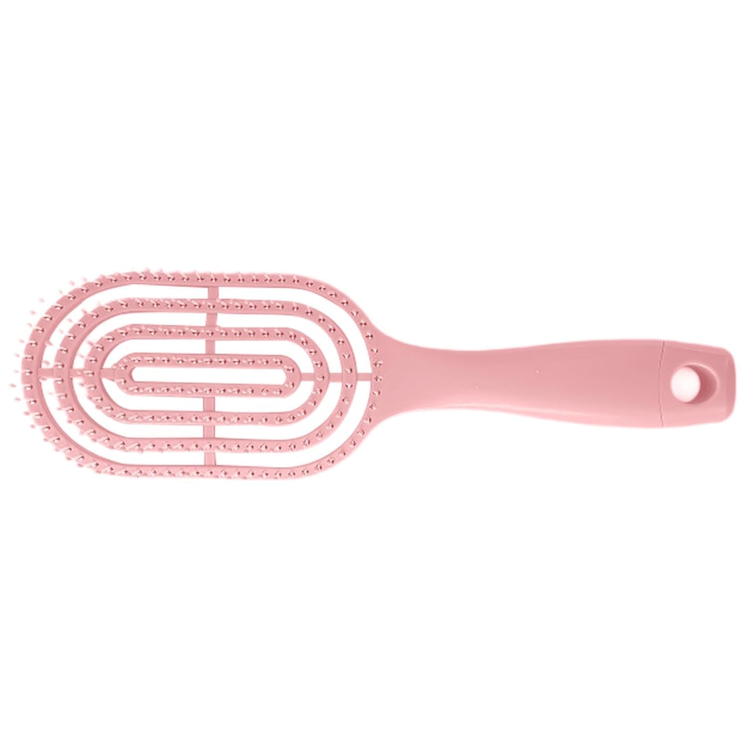 Men's hair brush held comfortably in hand, demonstrating easy grip.