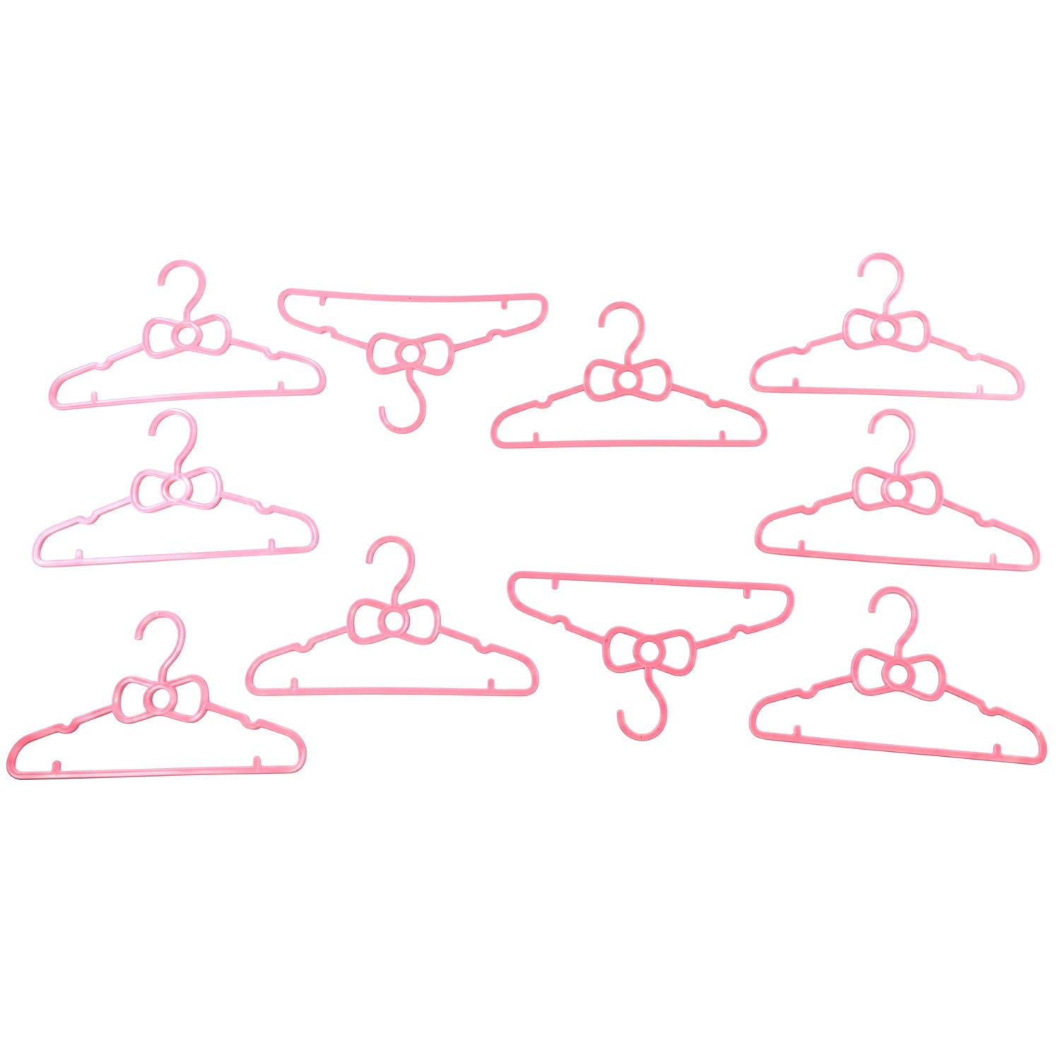 Durable plastic baby hangers for tops, dresses and coats