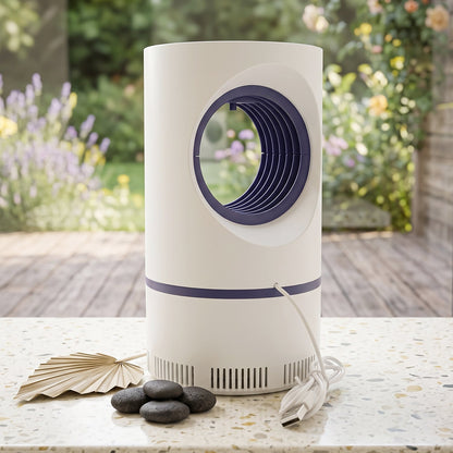 Chemical free mosquito catcher lamp safe for children and pets.