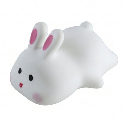 Rabbit shaped night light with warm LED for children's bedrooms