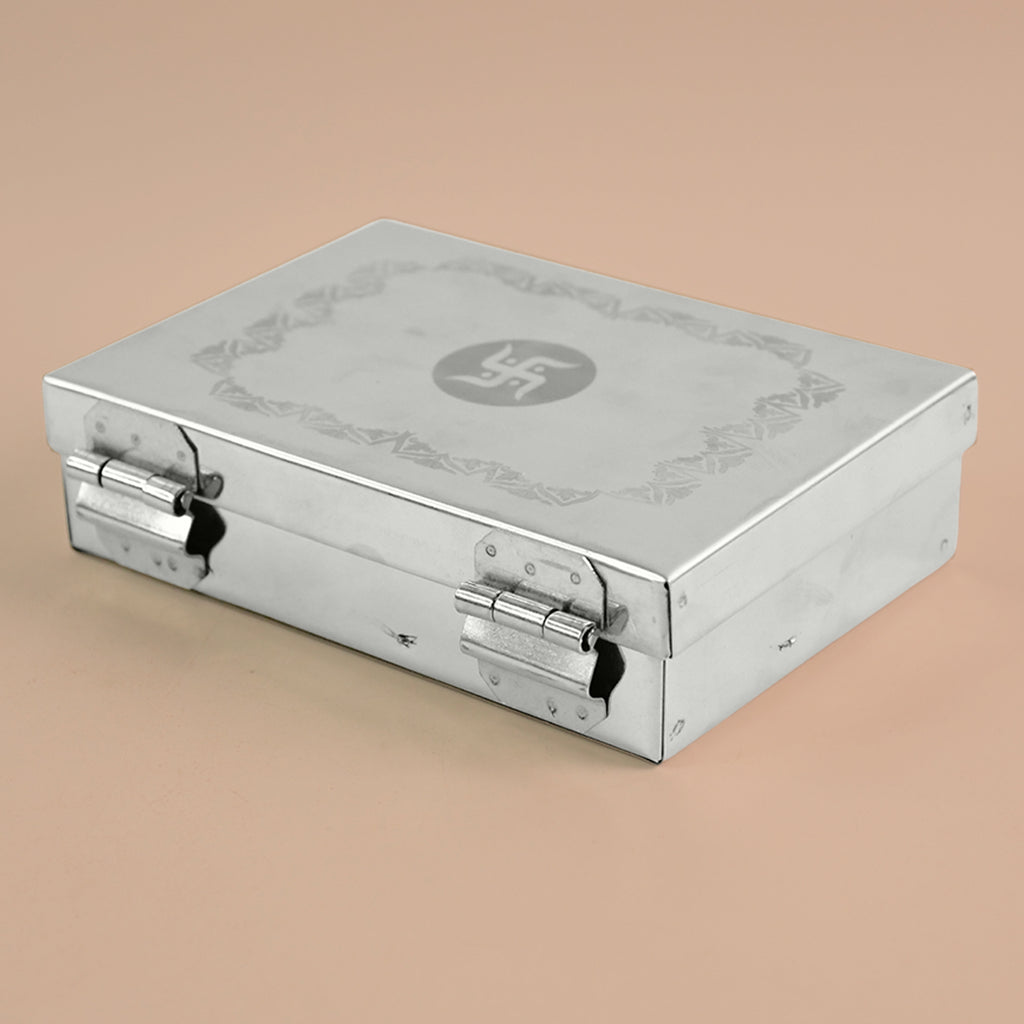 Multipurpose Premium Stainless Steel Jewelry Storage Organizer Box With 6 Compartments (1 Pc)
