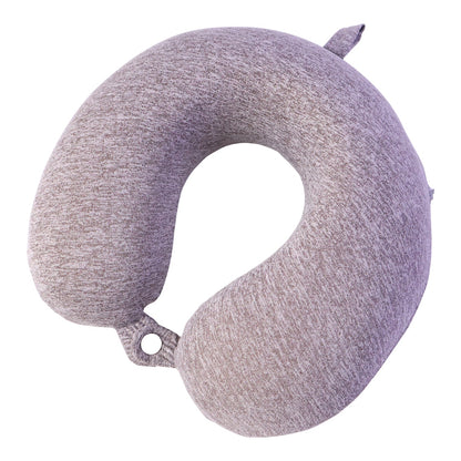 Grey melange travel pillow for head and neck support
