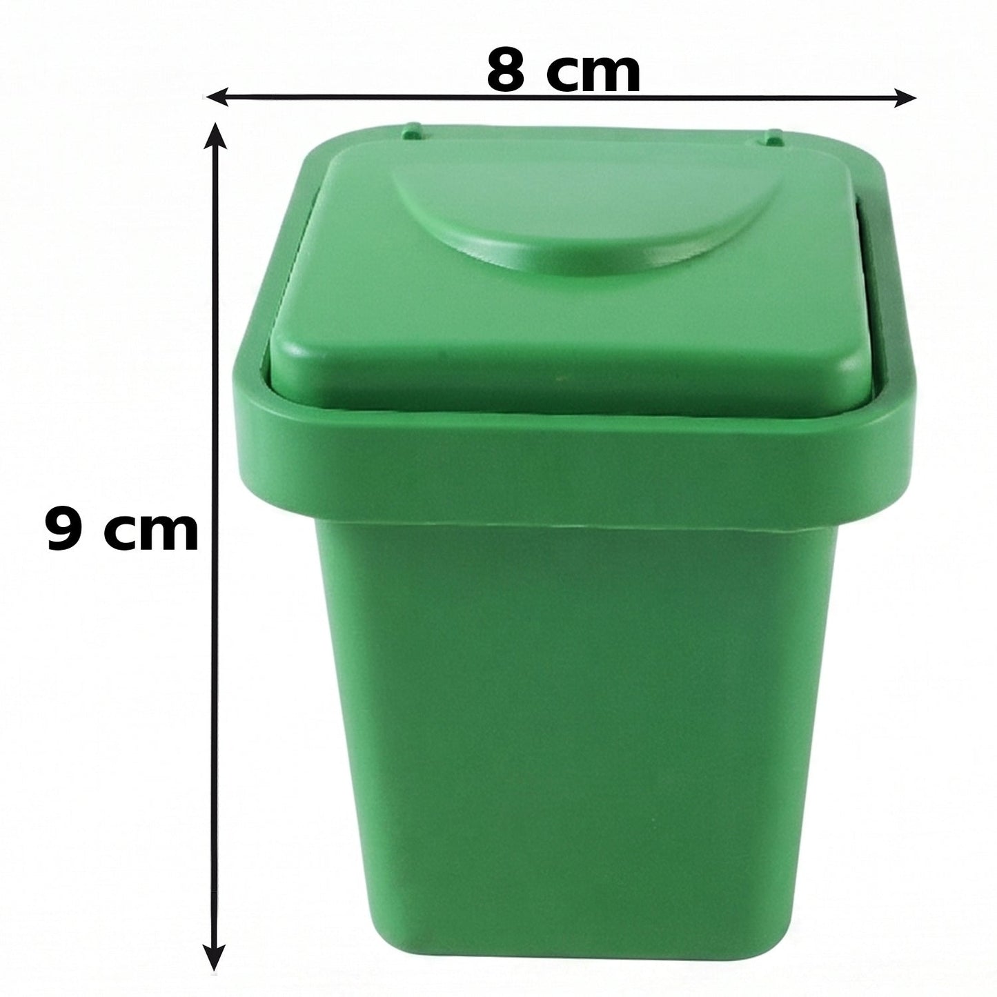 Mini Dustbin Shape Ashtray, Wall-Mounted and Tabletop Ashtray with Flip Lid (1 Pc)