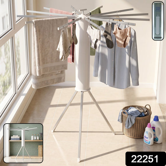 Octopus shaped folding drying rack for clothes and towels