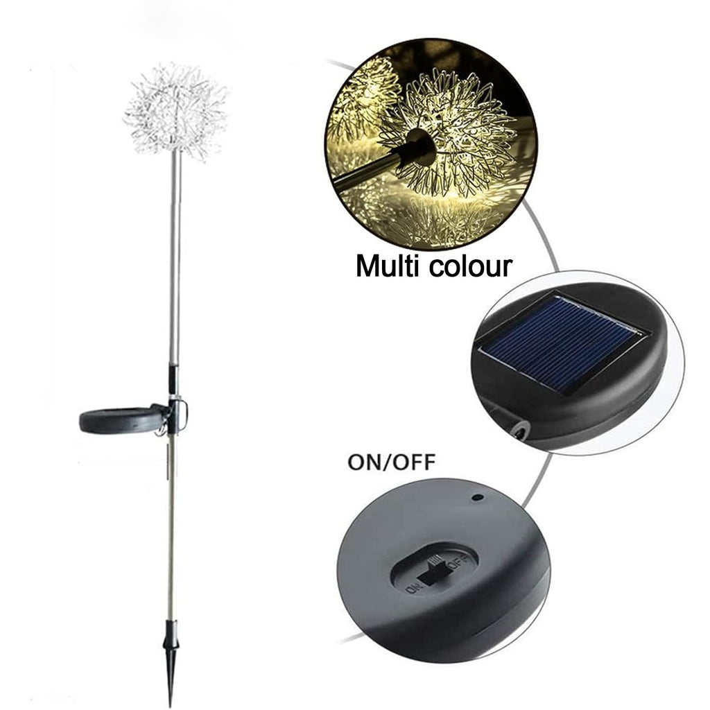 Solar Powered Dandelion Garden Lights (2 Pc)
